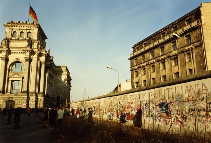 Mauerspechte am Reichstag