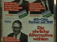 Bündnis 90- und SPD-Plakate