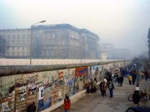 Berliner Mauer zwischen Martin-Gropius-Bau und Abgeordnetenhaus